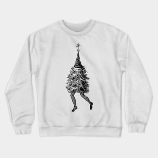 Vintage Christmas Tree with Legs Crewneck Sweatshirt